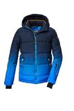 killtec jongens Ski-jack/gewatteerd ski-jack met capuchon en sneeuwvanger KSW 382 BYS QLTD JCKT, neon blue, 128, 42453-000