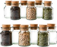 MamboCat Set van 12 kruidenpotjes 150ml met kurk