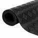 Tapis de sol avec tôle damier Noir 1 x 2 m Caoutchouc