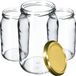 KADAX Weckpotten, 900 ml, 8 stuks, goud