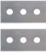 Metaltex Roestvrij staal Schraper (2 Stuks)