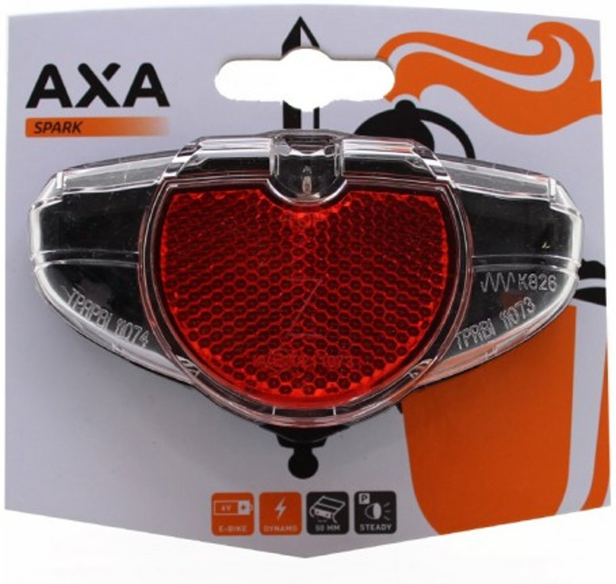 Rivel ACHTERLICHT AXA SPARK STEADY LED NDY 50/80MM