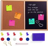Creative Home 60 x 40 cm 2in1 Krijt Magnetisch Bord Kurk Prikbord voor Kinderen