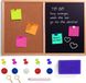 Creative Home 60 x 40 cm 2in1 Krijt Magnetisch Bord Kurk Prikbord voor Kinderen