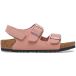 BIRKENSTOCK sandales plates Milano AS Kids BFBC Rose Argile