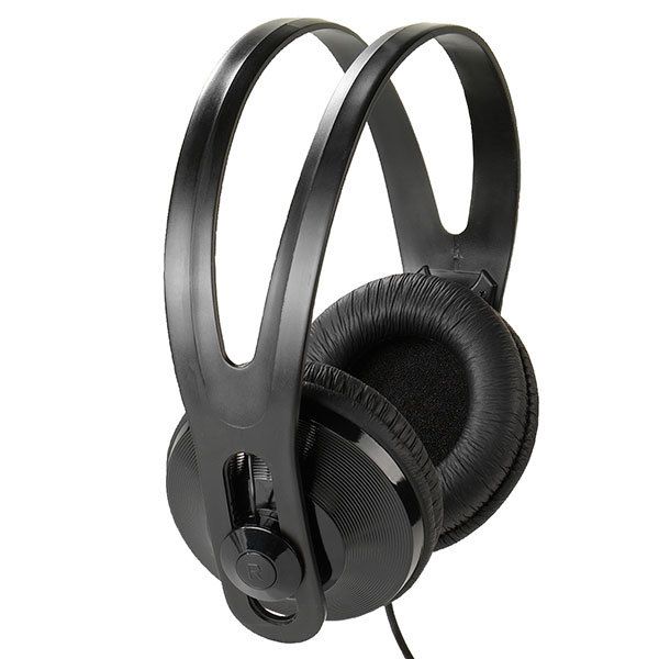 Vivanco SR 97 TV Over Ear Headphones - Wired - Black - Noise Cancelling