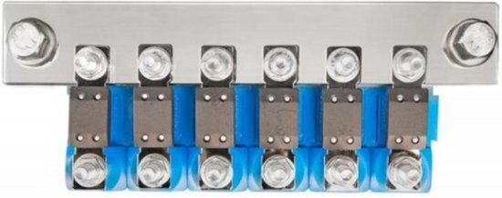 Victron Busbar voor 6x CIP100200100 zekeringhouders