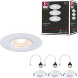 Paulmann Inbouwlamp Set van 3 star rond 90 mm GU10 max. 3x10W 230V Wit