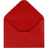 Creativ Company Envelop C6 (114 x 162 mm) Rood 10 stuk(s)
