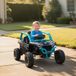 Kawasaki Véhicule électrique Teryx Krx 1000 12V sous licence pour enfants, télécommande, suspension arrière, bleu