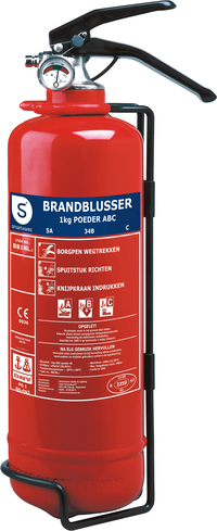 Smartwares BB1NL Brandblusser - 1kg - Poeder - ABC - BSI Gecertificeerd