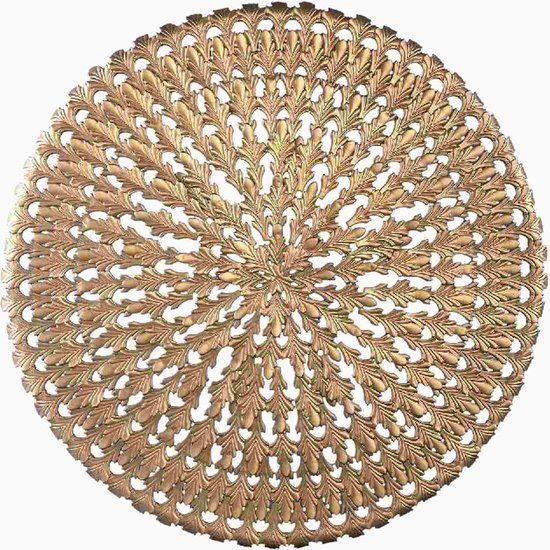 PTMD Xavery Wall Panel - Bronze - Round - Iron - 120cm