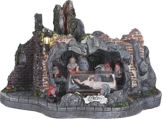 Luville Efteling - Huis van Sneeuwwitje - Polyresin - 15 cm