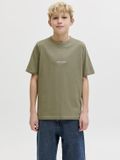 JACK&JONES Jongens T-shirt Soho Katoen Ronde hals Vetiver - Maat 140
