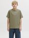JACK&JONES Jongens T-shirt Soho Katoen Ronde hals Vetiver - Maat 140