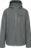 DLX Trespass Heren Ferguson II Deluxe Softshell Jas met Capuchon - XX-Large - Grijs