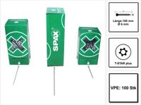 SPAX IN.FORCE Houtconstructie Schroef 6 x 160 mm 100 Stuks Cilinderkop Torx T-STAR Plus T30 Vollgewinde WIROX 4CUT Bohrspitze