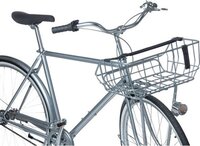 Basil Portland Fietsmand Voorop - Zilver - 25 Liter