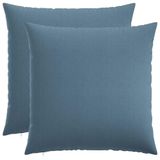 vidaXL - Kussensloop - 6 st - HEERLEN - Jeans - Blauw - 70 x 70 cm - Stof