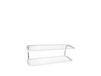 Essem Design Étagère à chaussures Classic 650 blanc/chrome, 2 niveaux, 100 cm