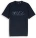 Tom Tailor T-shirt met logoprint Maat M sky captain blue