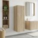 Prolenta Maison Exclusive Armoire de salle de bain murale exclusive, en bois imitation chêne Sonoma, dimensions : 33 x 34,5 x 60 cm
