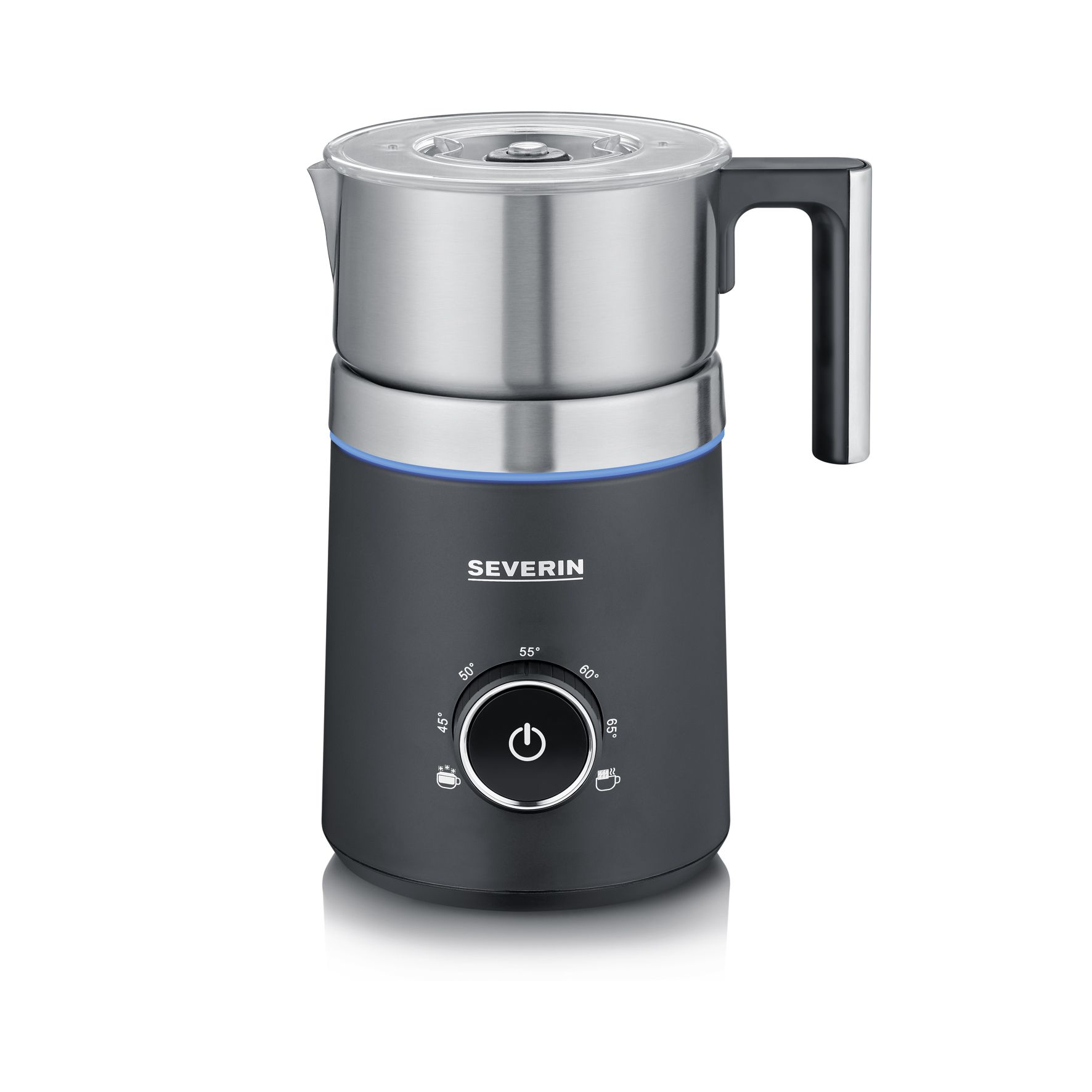 Severin SM 3586 - Automatische melkopschuimer - Zwart/RVS