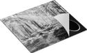 Chefcare Inductie Beschermer Pad Bos met Zon - Zwart Wit - 57,6x51,6 cm
