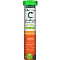 Holland & Barrett Vitamine C + Zink Gluconaat 1000mg + 15mg Sinaasappelsmaak - 20 bruistabletten