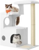 Feandrea Middelgrote Kattenkrabpaal, 88 cm, 3 Ligvlakken en Grot