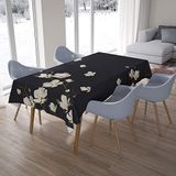 Bonamaison Tafelkleed, Anti-Mold, Sneldrogend, Waterdicht, 100% Polyester Tafellaken, 140cm x 200cm - Ontworpen en Vervaardigd in Turkije