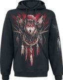 Spiral Cry Of The Wolf Heren Trui met capuchon - Zwart - S