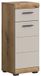 Hioshop Scout badkamerkast 1 deur, 1 lade kasjmier decor mat, eiken decor.