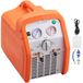 Système d'extraction de réfrigérant à deux cylindres - Station d'extraction de réfrigérant - Extracteur de réfrigérant de 1 ch - Machine de recyclage de réfrigérant - 220-240 V - 3,5 kg/min.