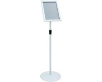 vidaXL Posterstandaard op standaard, zilver, 33 x 33 x 123 cm, PVC en staal