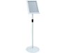 vidaXL Posterstandaard op standaard, zilver, 33 x 33 x 123 cm, PVC en staal