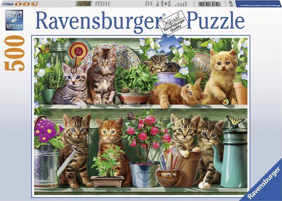 Ravensburger Katjes in het rek Puzzel - 500 stukjes - Dieren - 12+ jaar