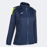 Joma 2XS Trivor Damesregenjas, uniseks, volwassenen, marineblauw/neongeel