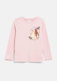 s.Oliver T-shirt met kunstwerk en pailletten