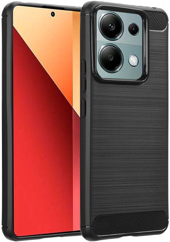 imoshion Hoesje - Geschikt voor Xiaomi Redmi Note 13 Pro (5G) / Xiaomi Poco X6 - Brushed Backcover - Zwart