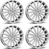 Borbet 4 Borbet velgen BLX, 8.5x19, ET45, 5x108, silberfarben, geeignet für Land Rover Discovery, Freelander und Range Rover