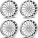 Borbet 4 Borbet velgen BLX, 8.5x19, ET45, 5x108, silberfarben, geeignet für Land Rover Discovery, Freelander und Range Rover