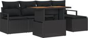 vidaXL Banc de jardin polywood noir