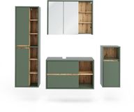 Vicco Badkamermeubelset Viola, Groen/Artisanaal eiken, 4-delig