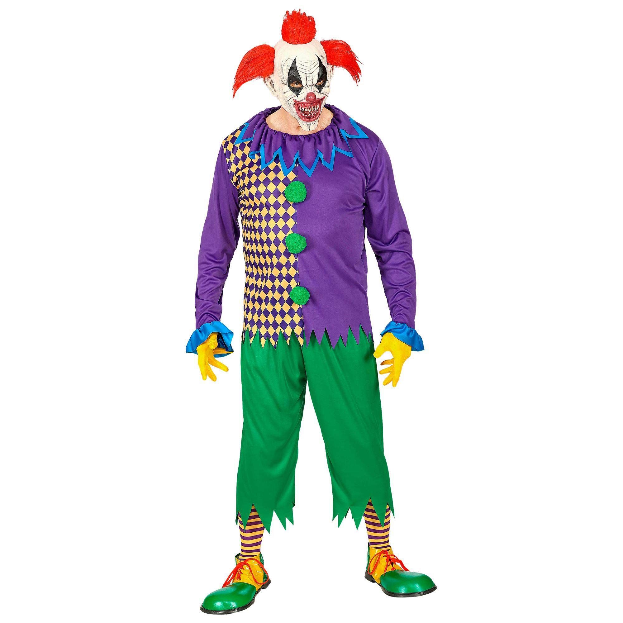 Widmann Monster & Griezel Kostuum Enge Clown Cirque Du Macabre Man Small Halloween Verkleedkleding