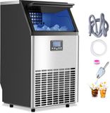 VEVOR Machine à glaçons commerciale 45,36 kg/jour Noir