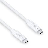 PureLink USB-C naar USB-C kabel, USB 3.1 Gen 1 met 5 GB/s gegevensoverdracht, wit, 1,00 m