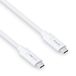 PureLink USB-C naar USB-C kabel, USB 3.1 Gen 1 met 5 GB/s gegevensoverdracht, wit, 1,00 m