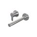 Brauer Brushed Edition Robinet de lavabo encastrable avec bec droit et rosaces Modèle D2 Inox brossé PVD