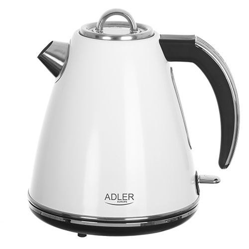 Adler AD 1343 - Stalen waterkoker - 1.5 liter - Wit